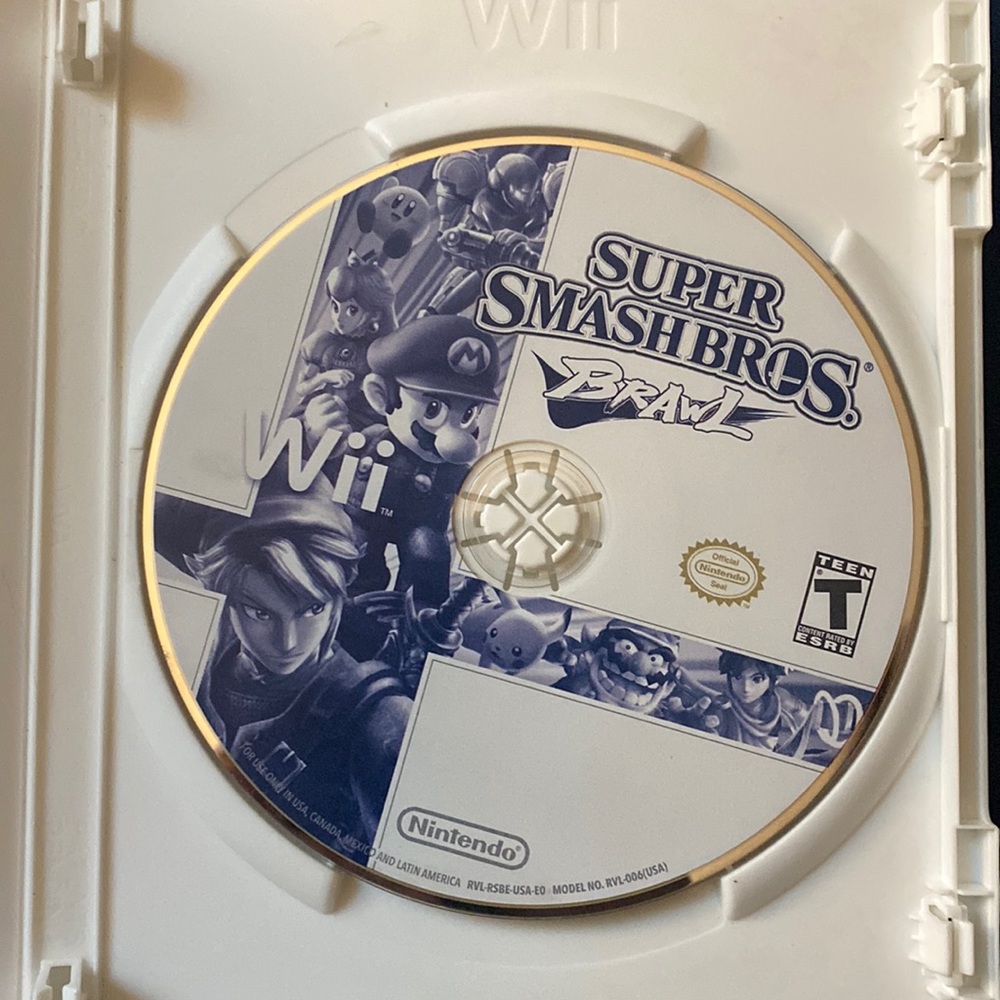 Super Smash Bros. Brawl (Nintendo Wii, 2008) Complete, tested/works great